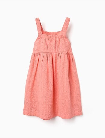 Vestido sin mangas de algodón con tirantes elásticos