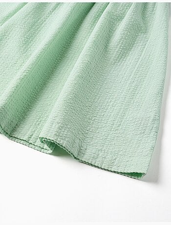 Vestido sin mangas de algodón con tirantes elásticos