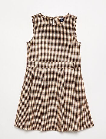Vestido sin mangas de cuadros