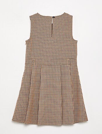 Vestido sin mangas de cuadros