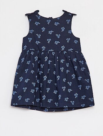 Vestido sin mangas de gasa de algodón