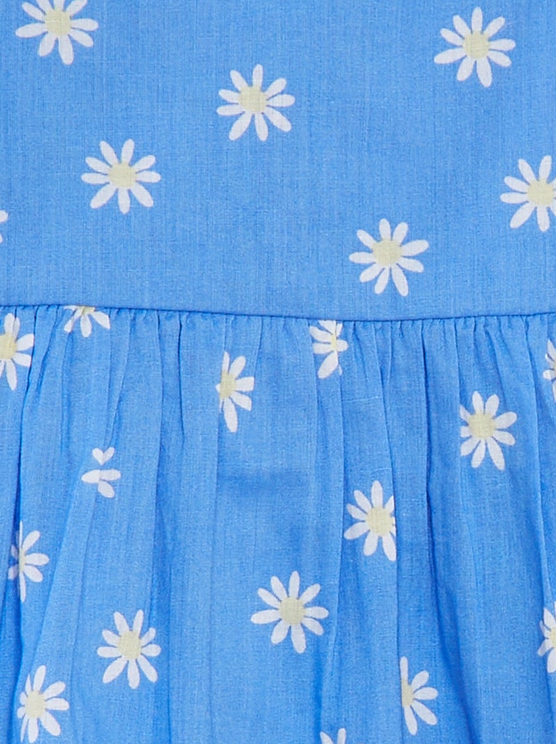 Vestido sin mangas de gasa de algodón AZUL - Kiabi