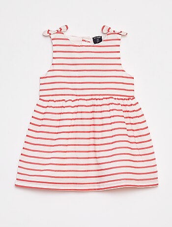 Vestido sin mangas de gasa de algodón
