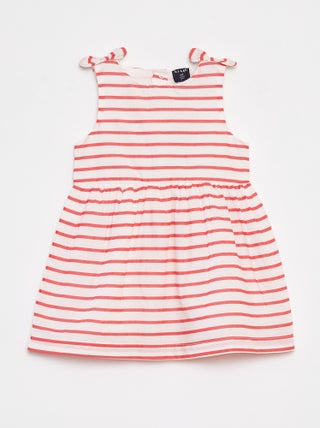 Vestido sin mangas de gasa de algodón