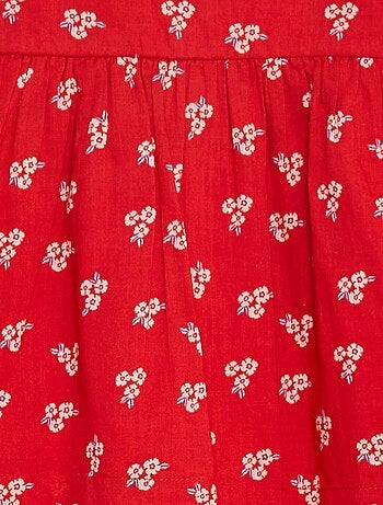 Vestido sin mangas de gasa de algodón