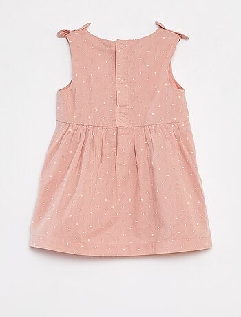 Vestido sin mangas de gasa de algodón