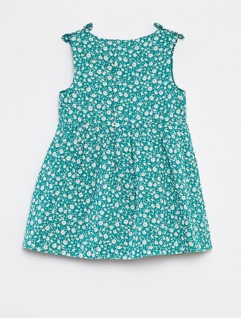Vestido sin mangas de gasa de algodón