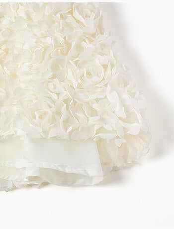 Vestido sin mangas de línea A con flores