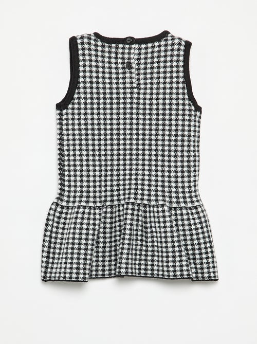 Vestido sin mangas de punto con lazos - Kiabi