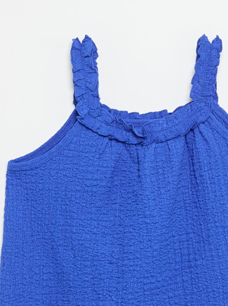 Vestido sin mangas de punto ligero Azul - Kiabi