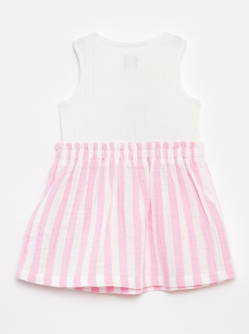 Vestido sin mangas de rayas ROSA - Kiabi