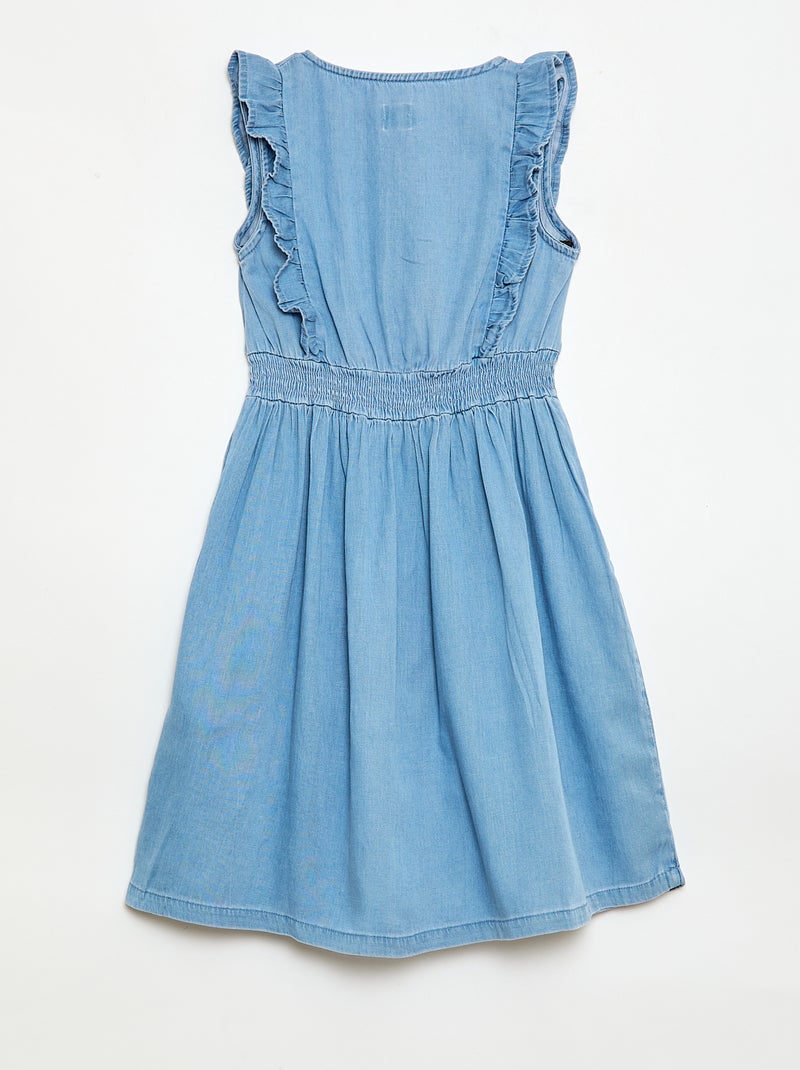 Vestido sin mangas de tejido ligero Azul - Kiabi
