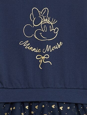 Vestido sudadera con efecto 2 en 1 en el bajo 'Minnie' 'Disney'