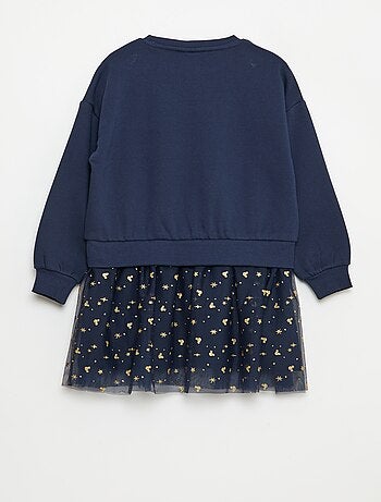 Vestido sudadera con efecto 2 en 1 en el bajo 'Minnie' 'Disney'