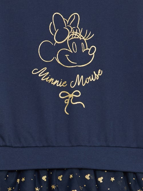 Vestido sudadera con efecto 2 en 1 en el bajo 'Minnie' 'Disney' - Kiabi