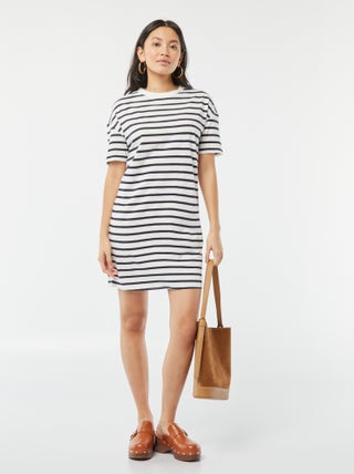 Vestido tipo camiseta de algodón
