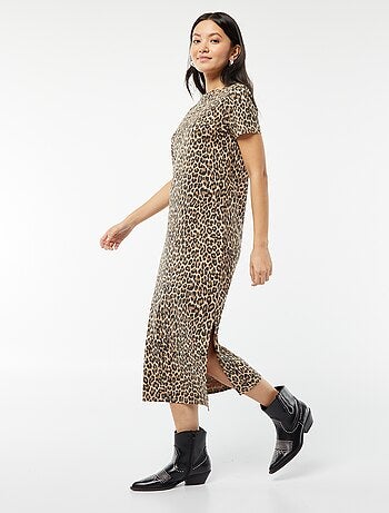 Vestido tipo camiseta largo