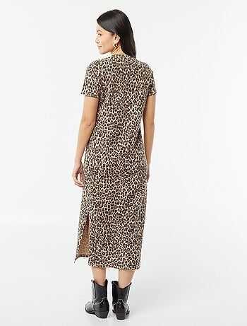 Vestido tipo camiseta largo