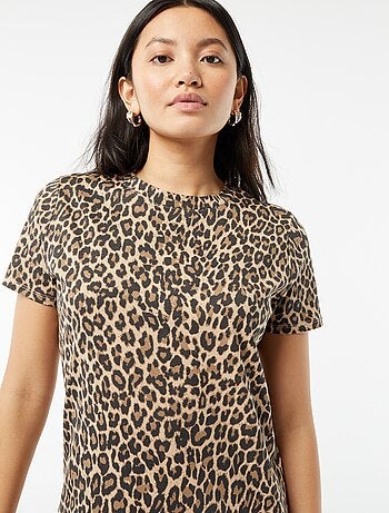Vestido tipo camiseta largo