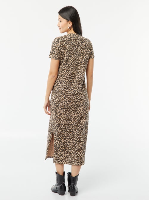 Vestido tipo camiseta largo - Kiabi