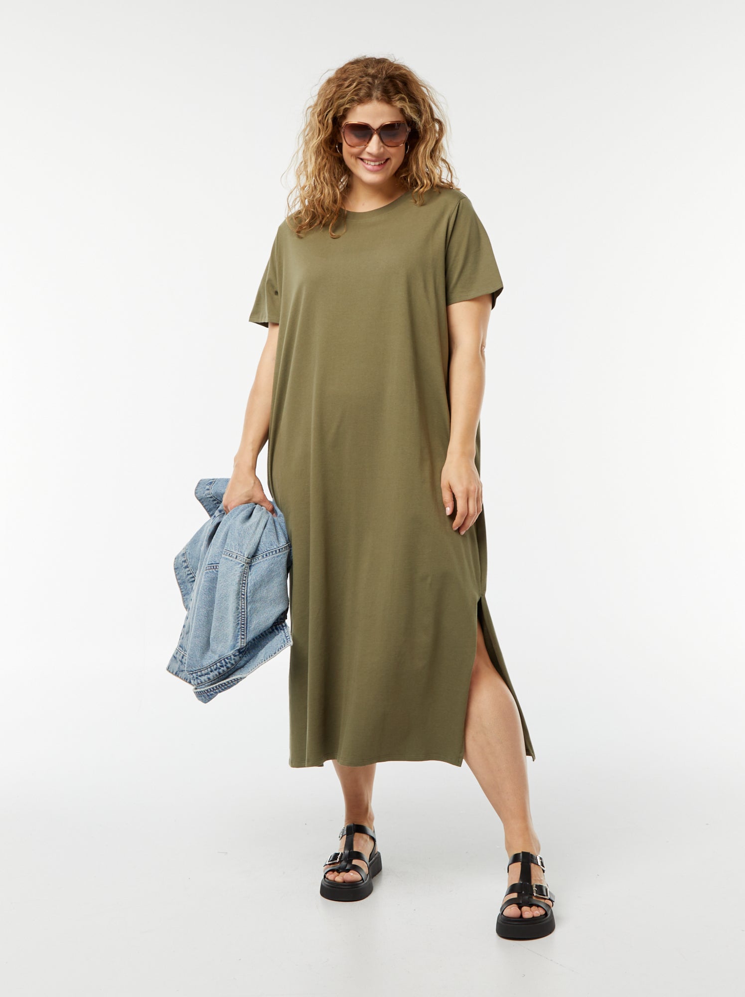 vestidos tipo camiseta largos