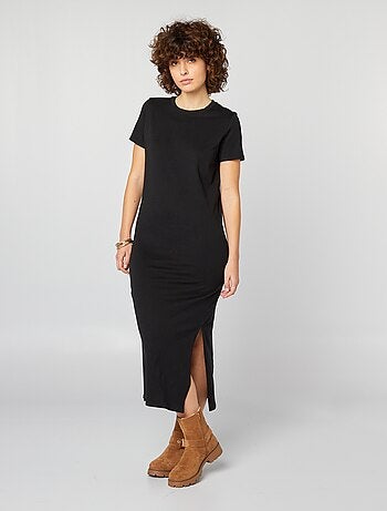 Vestido tipo camiseta largo