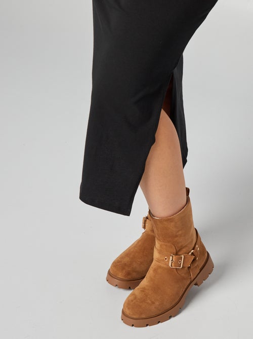 Vestido tipo camiseta largo - Kiabi