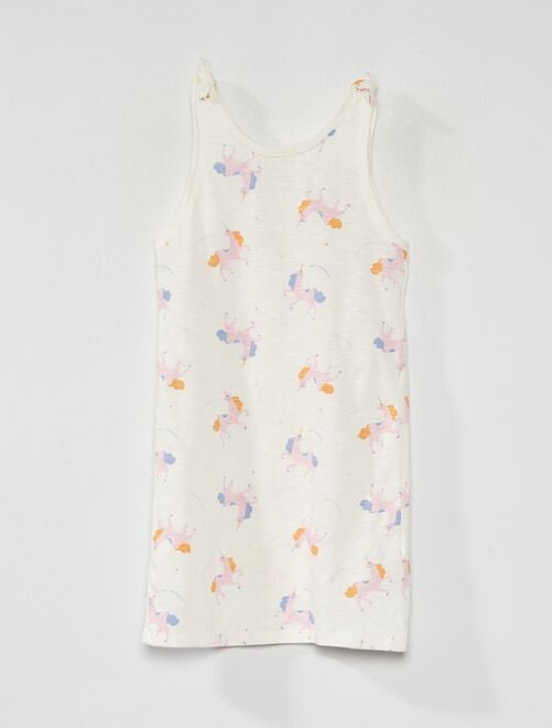 Vestido tipo camiseta 'unicornio' - Kiabi