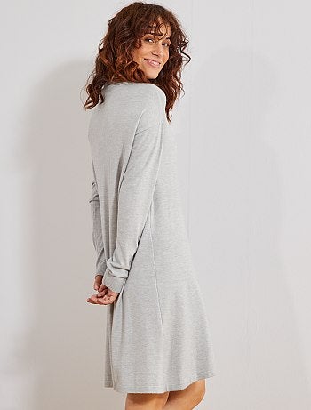 Vestido tipo jersey con cuello chimenea - Kiabi