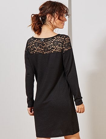 Vestido tipo jersey con encaje 'JDY' - Kiabi