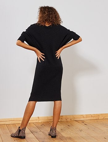 Vestido tipo jersey con manga de murciélago - Kiabi