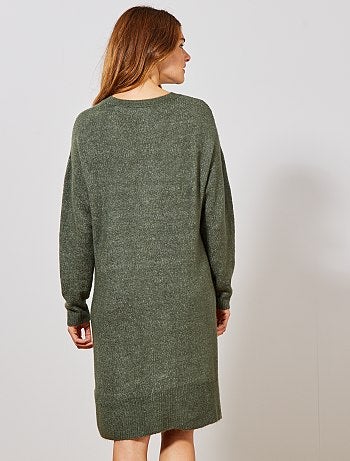 Vestido tipo jersey con motivo de espigas - Kiabi