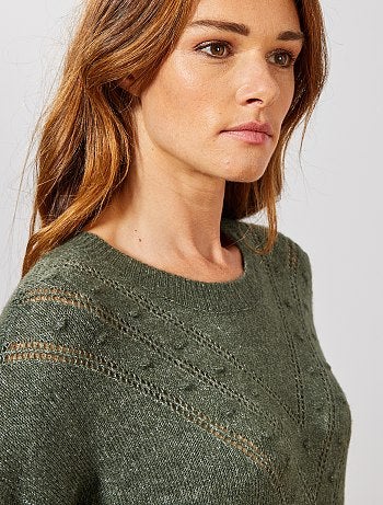 Vestido tipo jersey con motivo de espigas - Kiabi