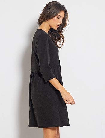 Vestido tipo jersey corte skater - Kiabi