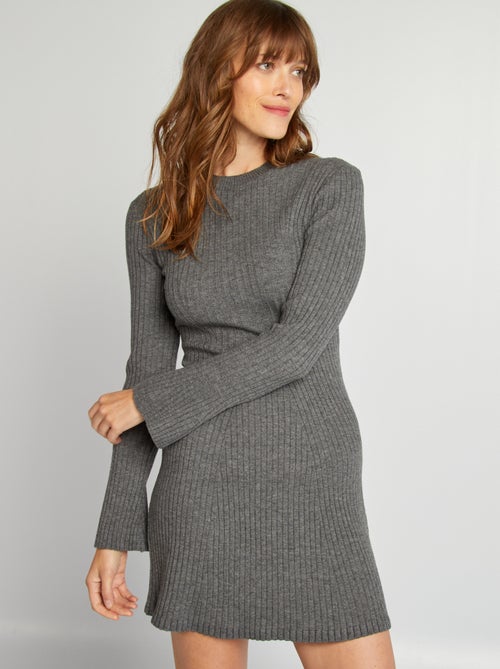Vestido tipo jersey corto ajustado - Kiabi