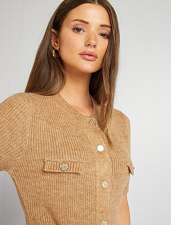 Vestido tipo jersey corto de punto