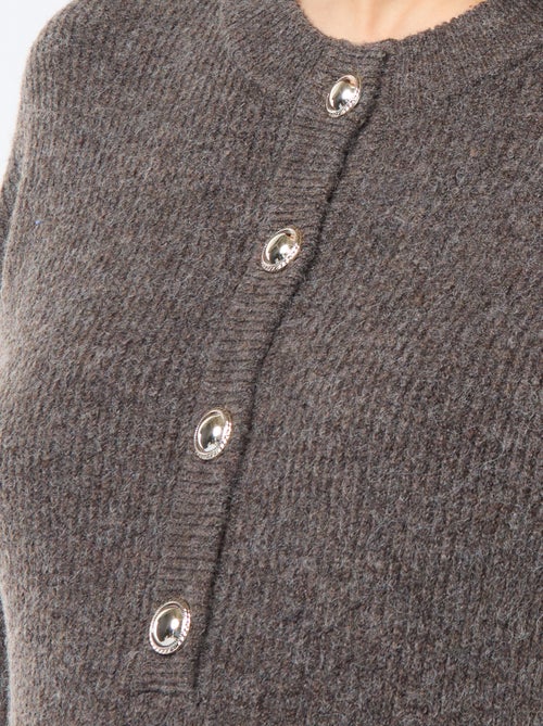 Vestido tipo jersey de lactancia con cierre de botones - Kiabi