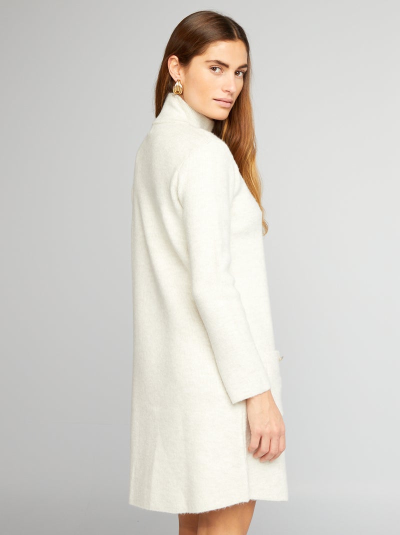 Vestido tipo jersey de punto BLANCO - Kiabi
