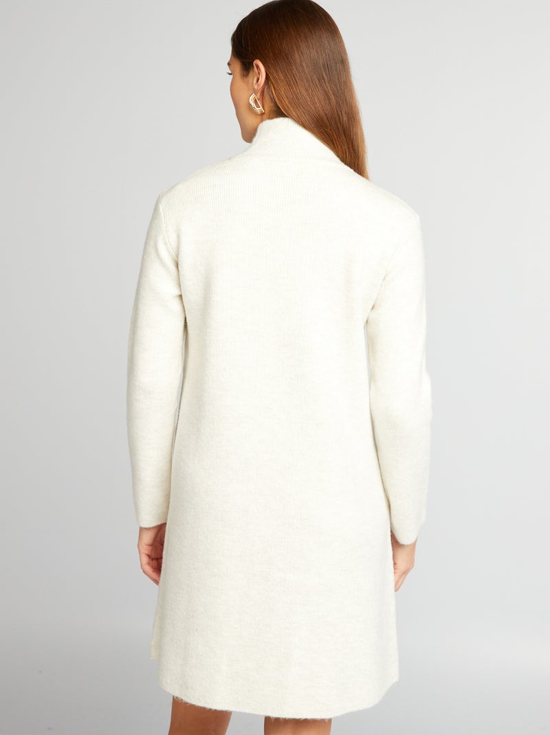 Vestido tipo jersey de punto BLANCO - Kiabi