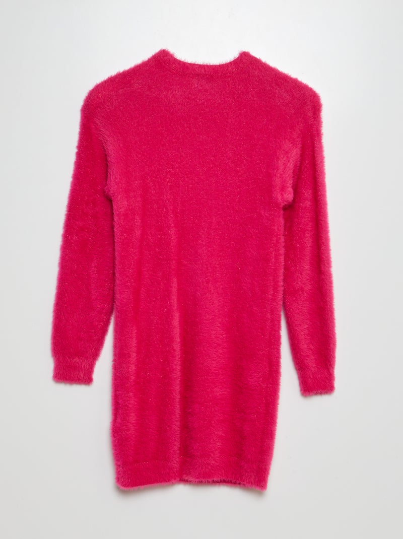 Vestido tipo jersey de punto de pelo ROSA - Kiabi