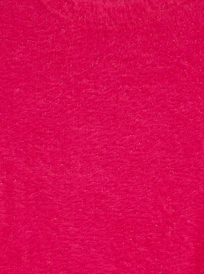 Vestido tipo jersey de punto de pelo ROSA - Kiabi