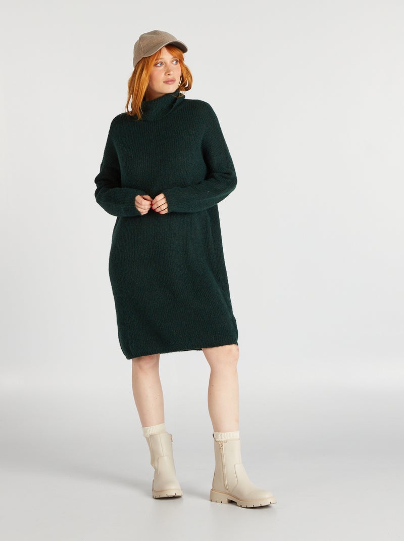 Vestido tipo jersey de punto 'JDY' VERDE - Kiabi