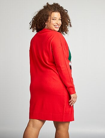 Vestido tipo jersey de punto 'Navidad' 'duende'