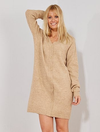 Vestido tipo jersey efecto chaleco - Kiabi