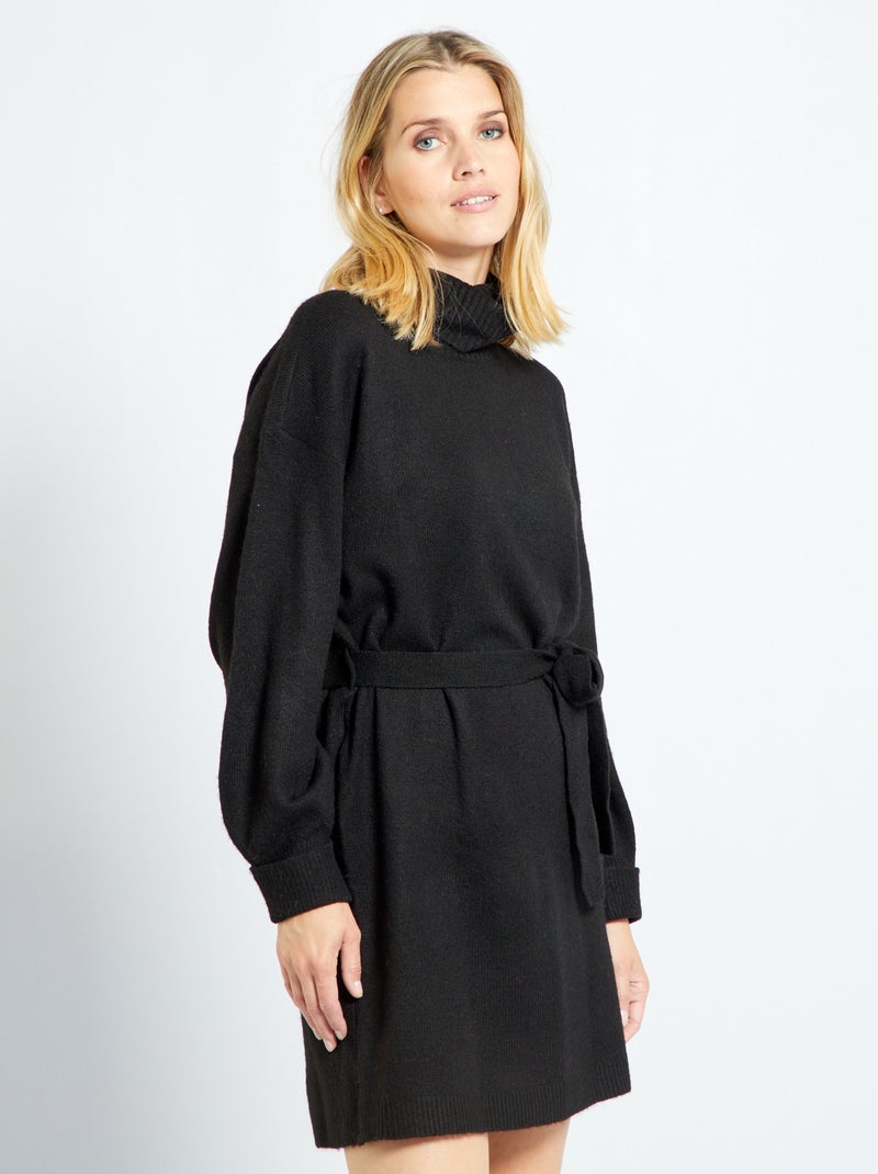 Vestido tipo jersey entallado 'JDY' negro - Kiabi