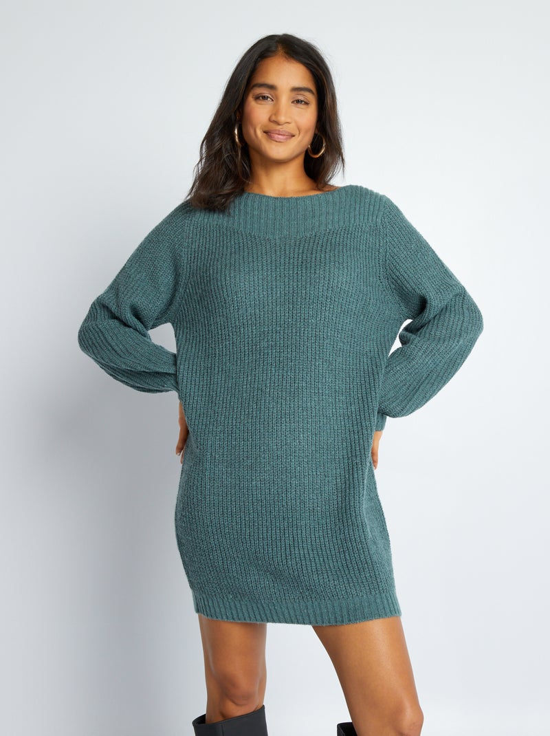 Vestido tipo jersey 'JDY' azul/verde - Kiabi