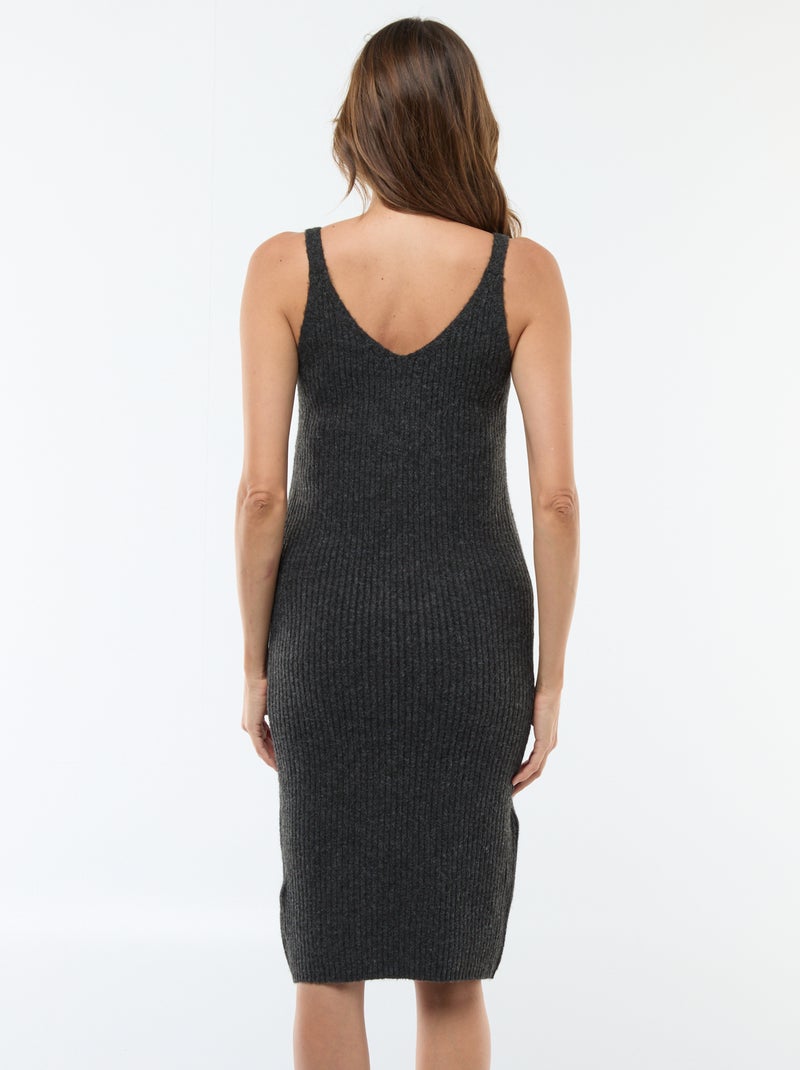 Vestido tipo jersey premamá 2 en 1 Gris - Kiabi