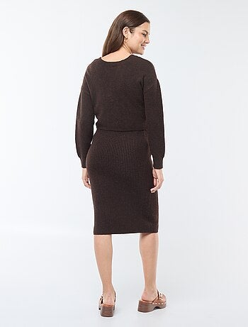 Vestido tipo jersey premamá 2 en 1