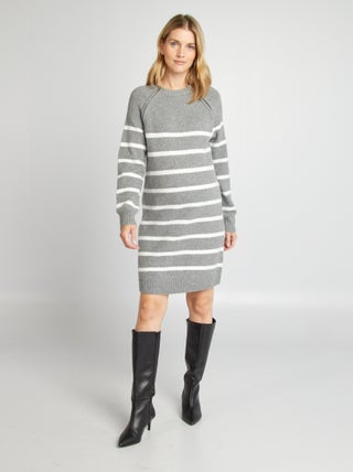 Vestido tipo jersey premamá con abertura