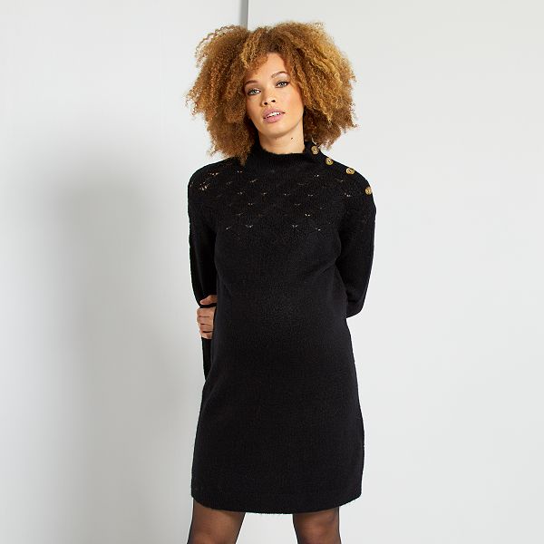 Vestido tipo jersey premamá Premamá - negro - Kiabi - 25,00€